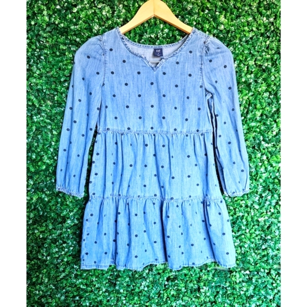 Gap Girls Tiered Denim Dress